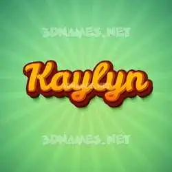 kaylyn in Green Rays style - 3D name wallpaper