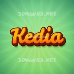 kedia in Green Rays style - 3D name wallpaper