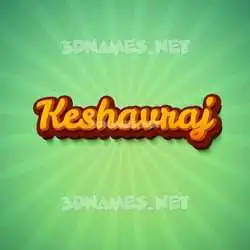 keshavraj in Green Rays style - 3D name wallpaper