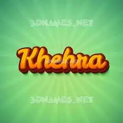 khehra in Green Rays style - 3D name wallpaper