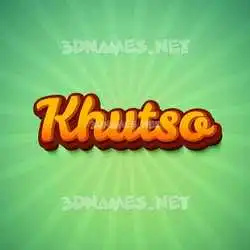 khutso in Green Rays style - 3D name wallpaper