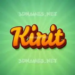 kirit in Green Rays style - 3D name wallpaper