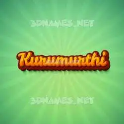 kurumurthi in Green Rays style - 3D name wallpaper