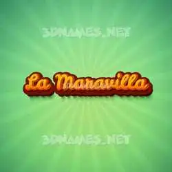 la maravilla in Green Rays style - 3D name wallpaper