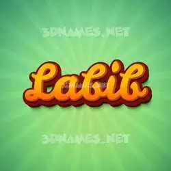 labib in Green Rays style - 3D name wallpaper