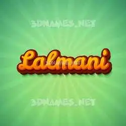lalmani in Green Rays style - 3D name wallpaper
