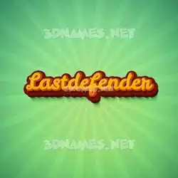 lastdefender in Green Rays style - 3D name wallpaper