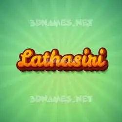 lathasiri in Green Rays style - 3D name wallpaper