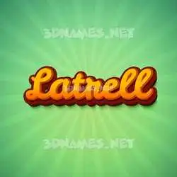 latrell in Green Rays style - 3D name wallpaper