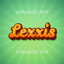 lexxis in Green Rays style - 3D name wallpaper