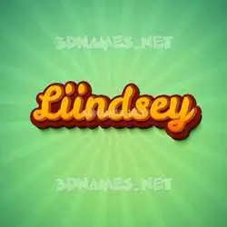 liindsey in Green Rays style - 3D name wallpaper