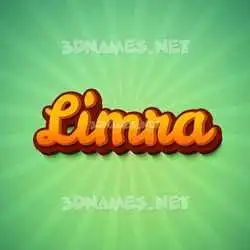 limra in Green Rays style - 3D name wallpaper