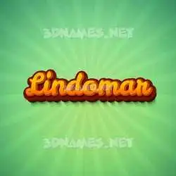 lindomar in Green Rays style - 3D name wallpaper