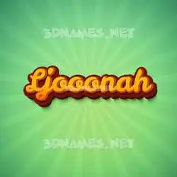 ljooonah in Green Rays style - 3D name wallpaper