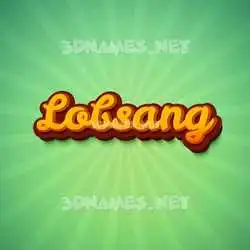 lobsang in Green Rays style - 3D name wallpaper