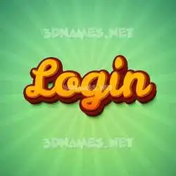 login in Green Rays style - 3D name wallpaper