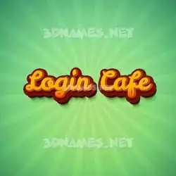 login cafe in Green Rays style - 3D name wallpaper
