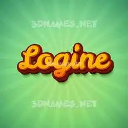 logine in Green Rays style - 3D name wallpaper