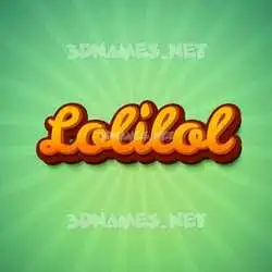 lolilol in Green Rays style - 3D name wallpaper