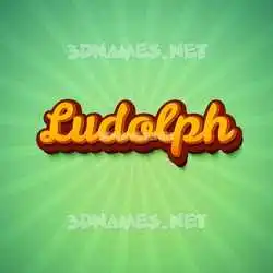 ludolph in Green Rays style - 3D name wallpaper