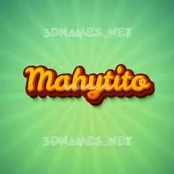 mahytito in Green Rays style - 3D name wallpaper