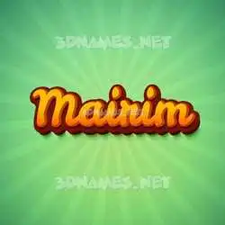 mairim in Green Rays style - 3D name wallpaper