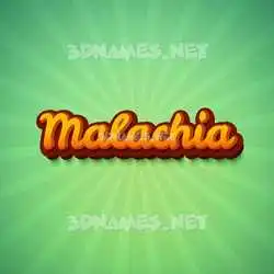 malachia in Green Rays style - 3D name wallpaper