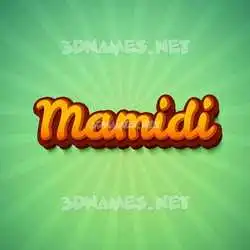 mamidi in Green Rays style - 3D name wallpaper