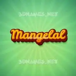 mangelal in Green Rays style - 3D name wallpaper