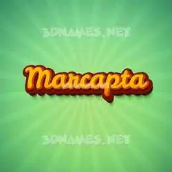 marcapta in Green Rays style - 3D name wallpaper