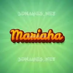 mariaha in Green Rays style - 3D name wallpaper