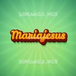 mariajesus in Green Rays style - 3D name wallpaper