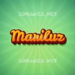 mariluz in Green Rays style - 3D name wallpaper