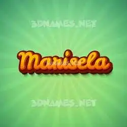 marisela in Green Rays style - 3D name wallpaper