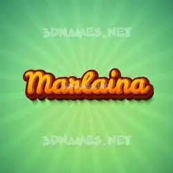 marlaina in Green Rays style - 3D name wallpaper