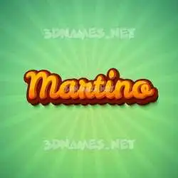 martino in Green Rays style - 3D name wallpaper