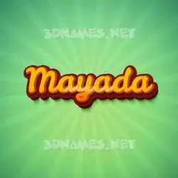 mayada in Green Rays style - 3D name wallpaper