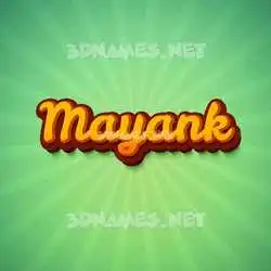 mayank in Green Rays style - 3D name wallpaper