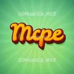 mcpe in Green Rays style - 3D name wallpaper