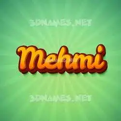 mehmi in Green Rays style - 3D name wallpaper