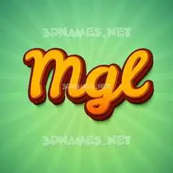 mgl in Green Rays style - 3D name wallpaper