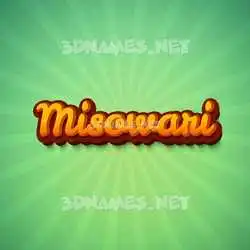 misowari in Green Rays style - 3D name wallpaper