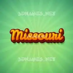 missouri in Green Rays style - 3D name wallpaper