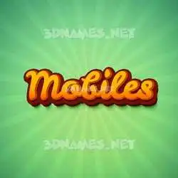 mobiles in Green Rays style - 3D name wallpaper