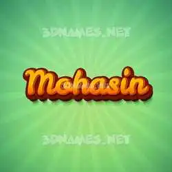 mohasin in Green Rays style - 3D name wallpaper