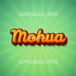 mohua in Green Rays style - 3D name wallpaper