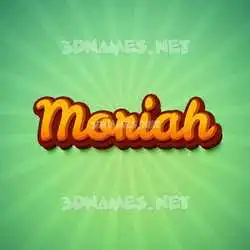 moriah in Green Rays style - 3D name wallpaper