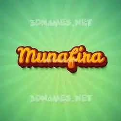 munafira in Green Rays style - 3D name wallpaper