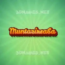 muntazirsaba in Green Rays style - 3D name wallpaper