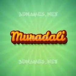 muradali in Green Rays style - 3D name wallpaper